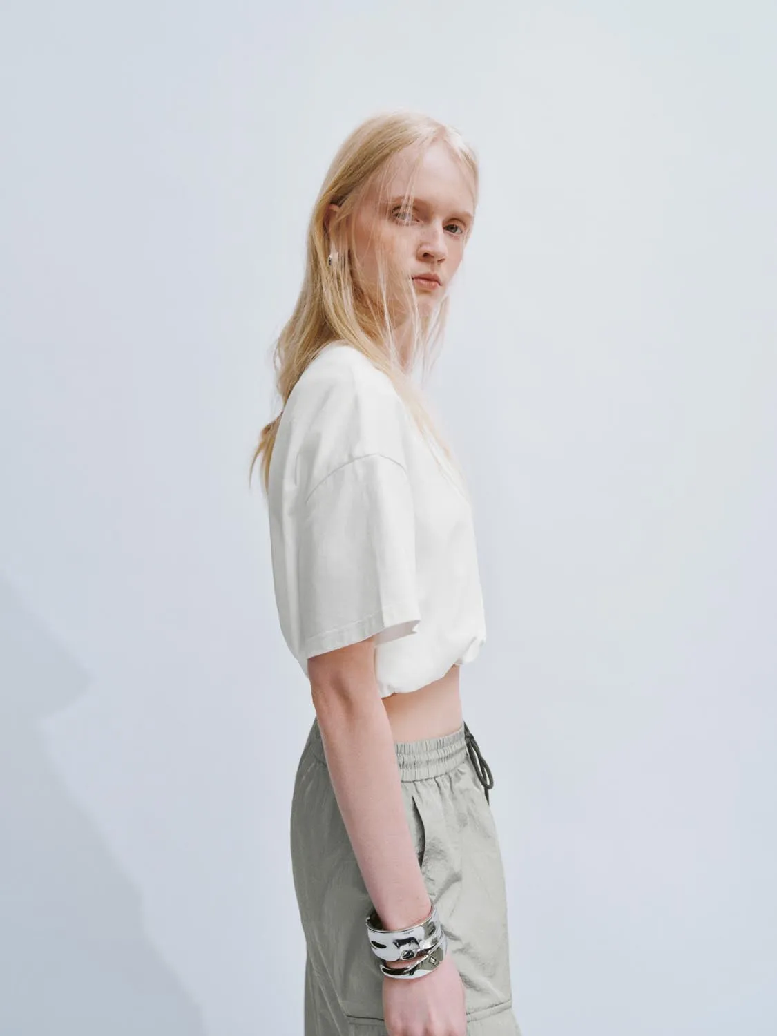 Cropped Printed T-Shirts sold by Urban Revivo product image thumbnail 2