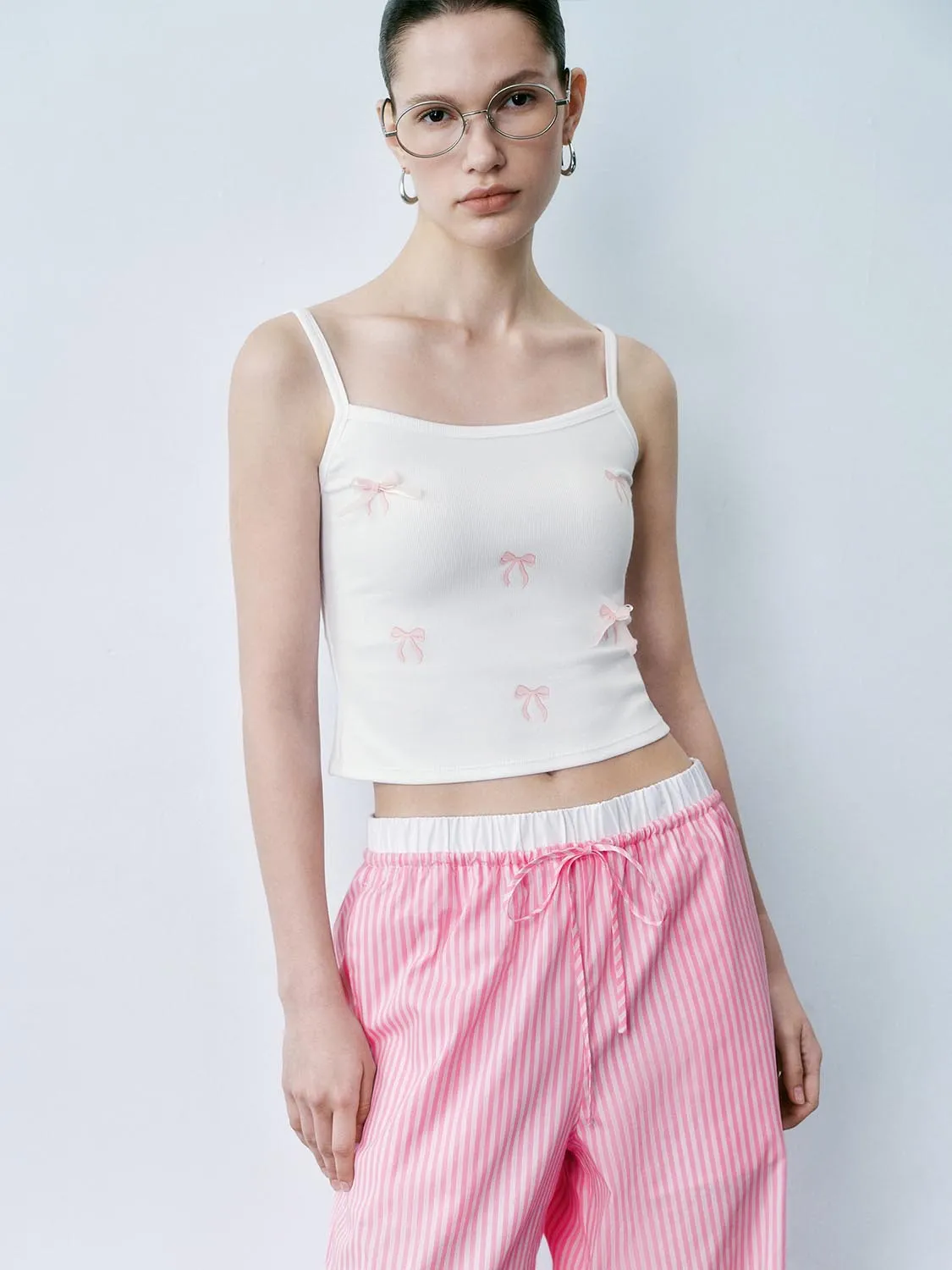 Bow Printed Cami Tops sold by Urban Revivo