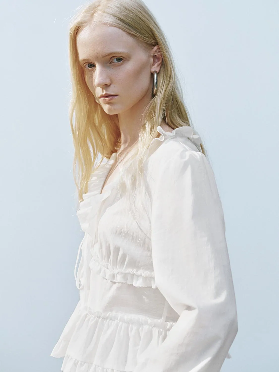 Ruffle Hem Blouses sold by Urban Revivo product image thumbnail 5