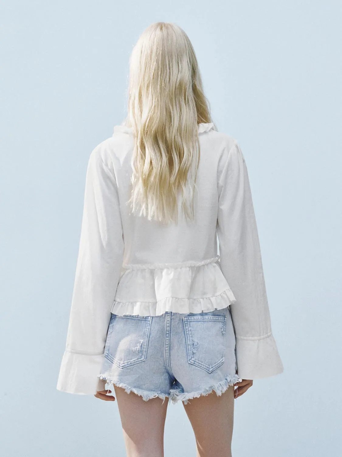 Ruffle Hem Blouses sold by Urban Revivo product image thumbnail 2