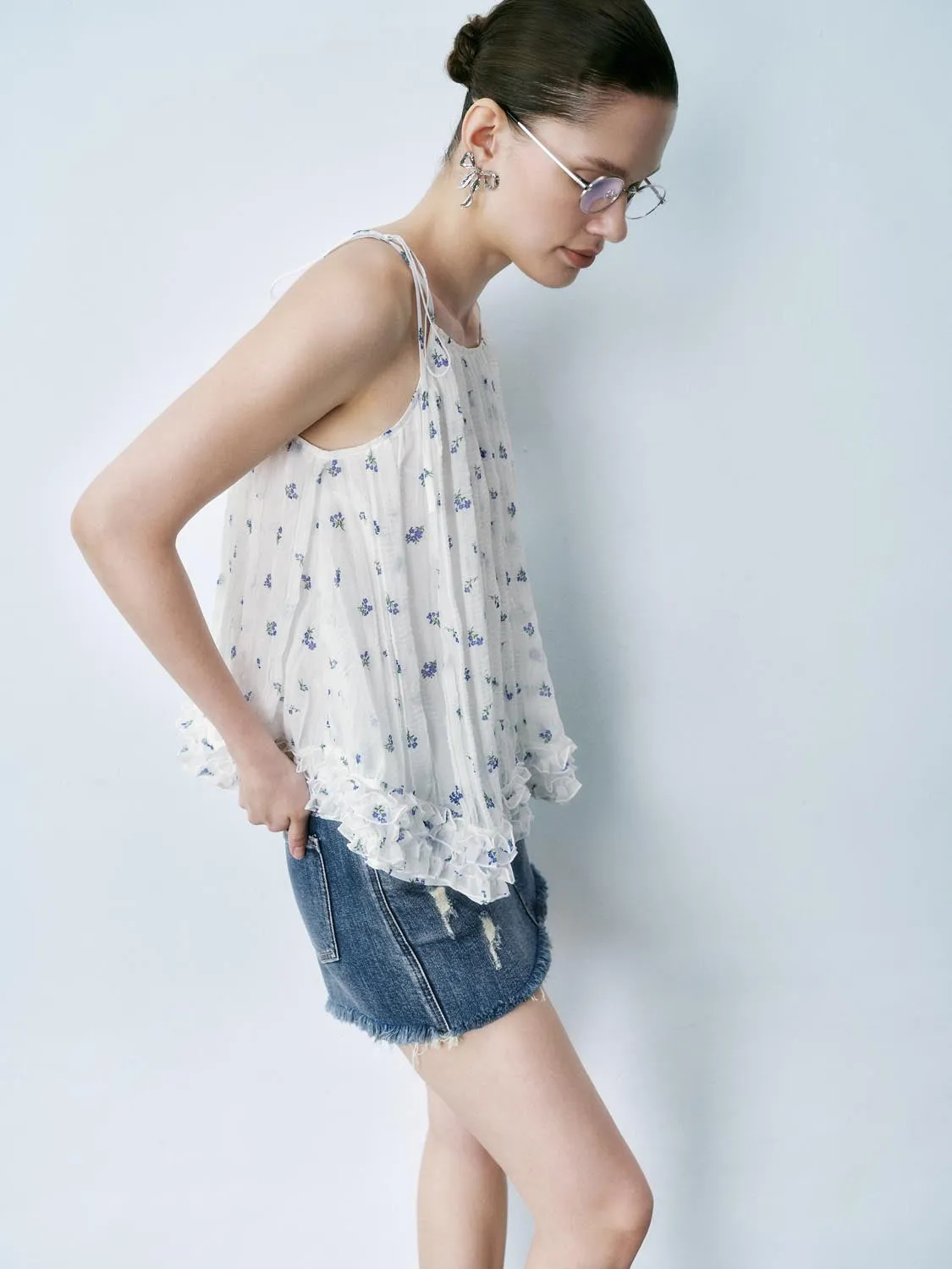 Loose Floral Cami Tops sold by Urban Revivo product image thumbnail 2