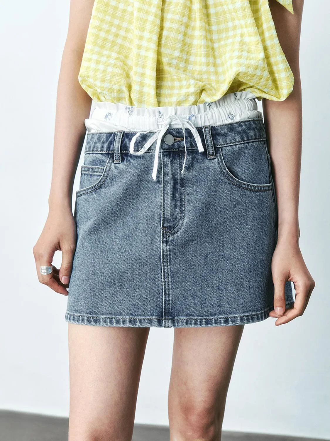 Mini Denim Skirts sold by Urban Revivo product image thumbnail 4