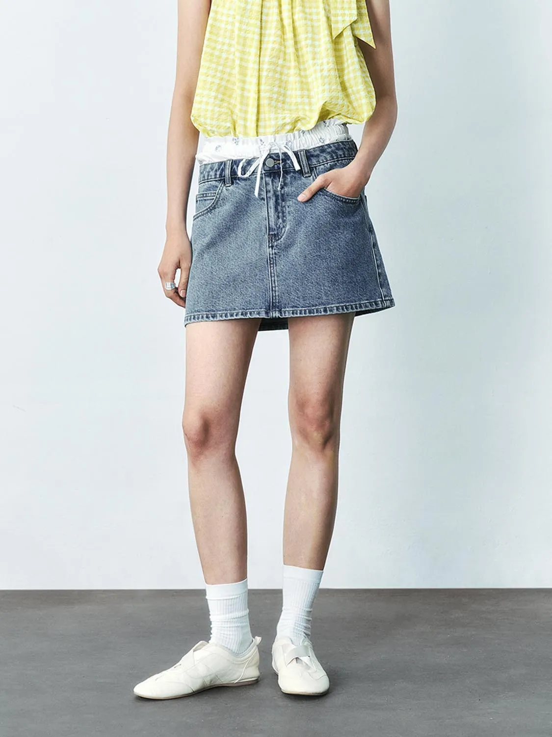 Mini Denim Skirts sold by Urban Revivo product image thumbnail 2