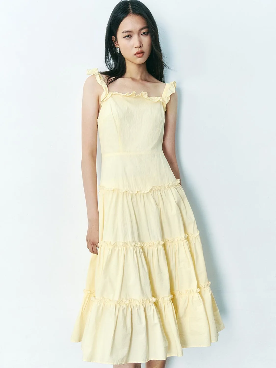 Tiered Cami A-Line Dresses sold by Urban Revivo