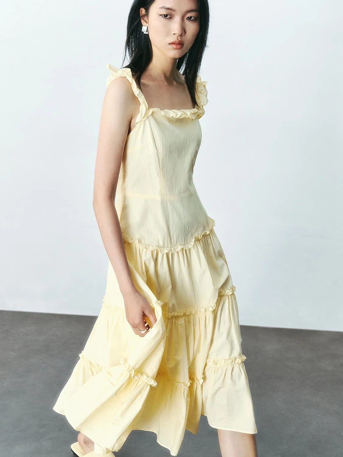 Tiered Cami A-Line Dresses sold by Urban Revivo product image thumbnail 5