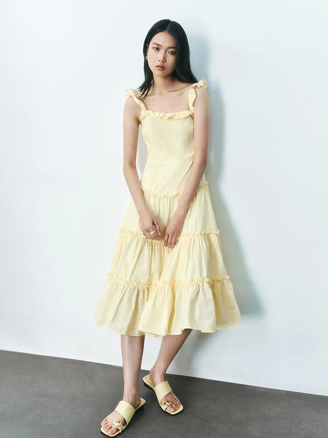 Tiered Cami A-Line Dresses sold by Urban Revivo product image thumbnail 2