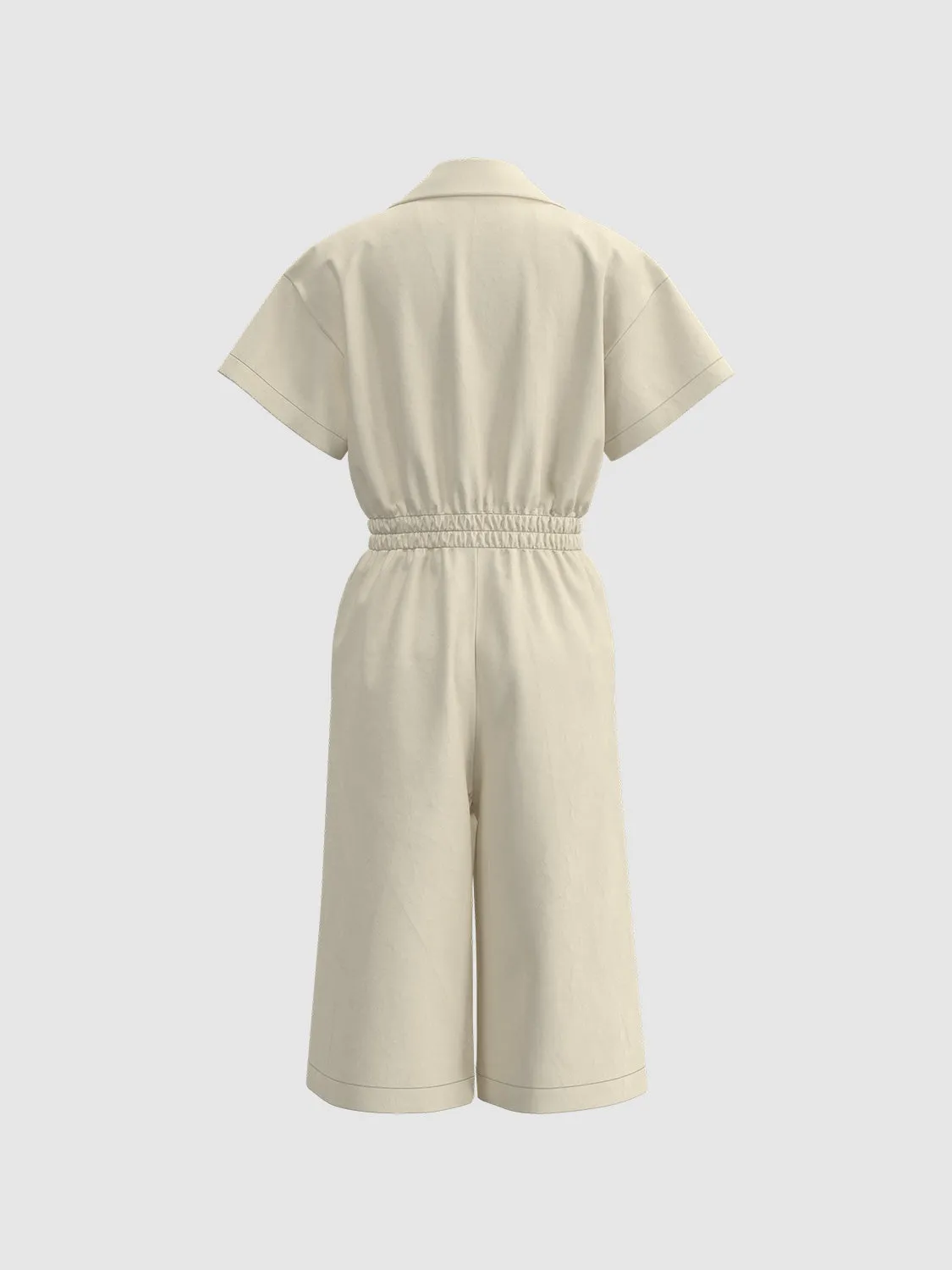 Notched Collar Tapered Waist Jumpsuits sold by Urban Revivo product image thumbnail 5