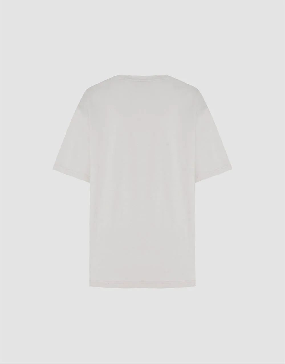 Letter Printed Crew Neck Straight T-Shirt sold by Urban Revivo product image thumbnail 5