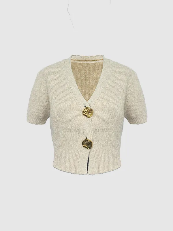 Short Sleeve Knitted Cardigans sold by Urban Revivo