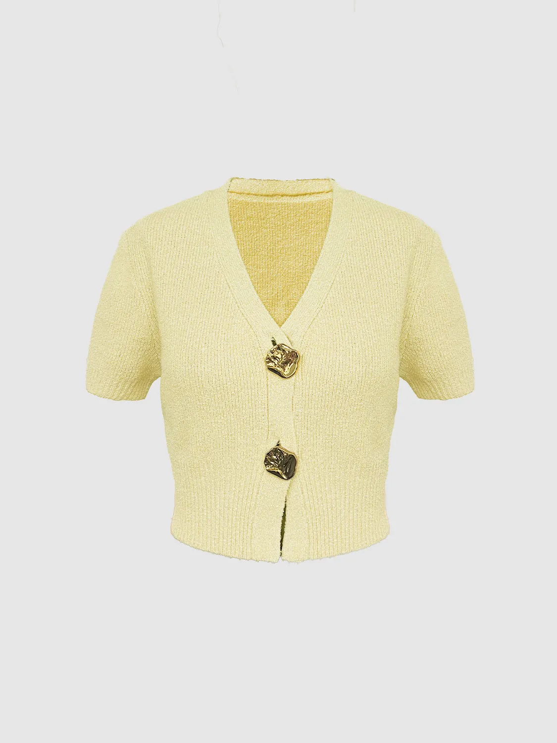 Short Sleeve Knitted Cardigans sold by Urban Revivo product image thumbnail 3