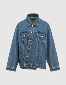 Drop Shoulder Sleeve Denim Jacket sold by Urban Revivo