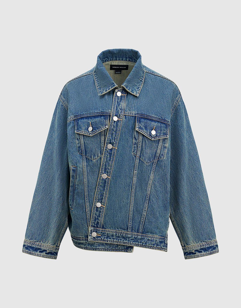 Drop Shoulder Sleeve Denim Jacket sold by Urban Revivo product image thumbnail 2