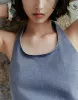 Raw Hem Halter Neck Denim Vest sold by Urban Revivo
