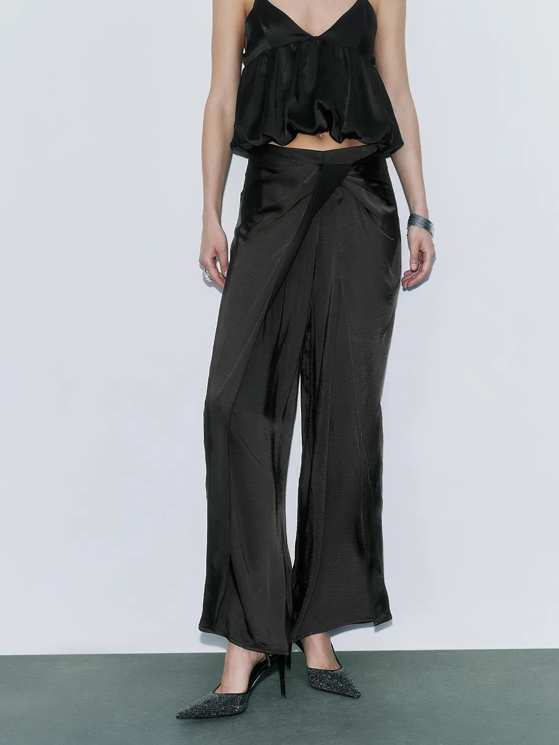 Wide-Leg Pants sold by Urban Revivo product image thumbnail 2