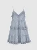 Striped Ruffle Hem Cami Dresses sold by Urban Revivo