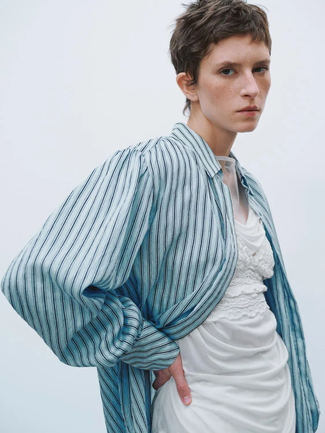 Striped Long Sleeve Shirts sold by Urban Revivo product image thumbnail 3