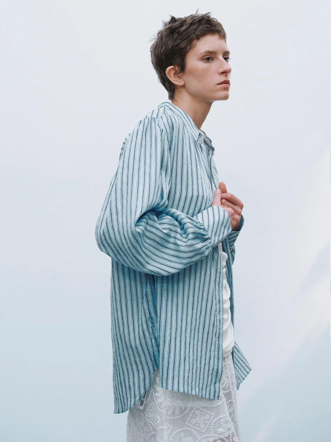 Striped Long Sleeve Shirts sold by Urban Revivo product image thumbnail 2