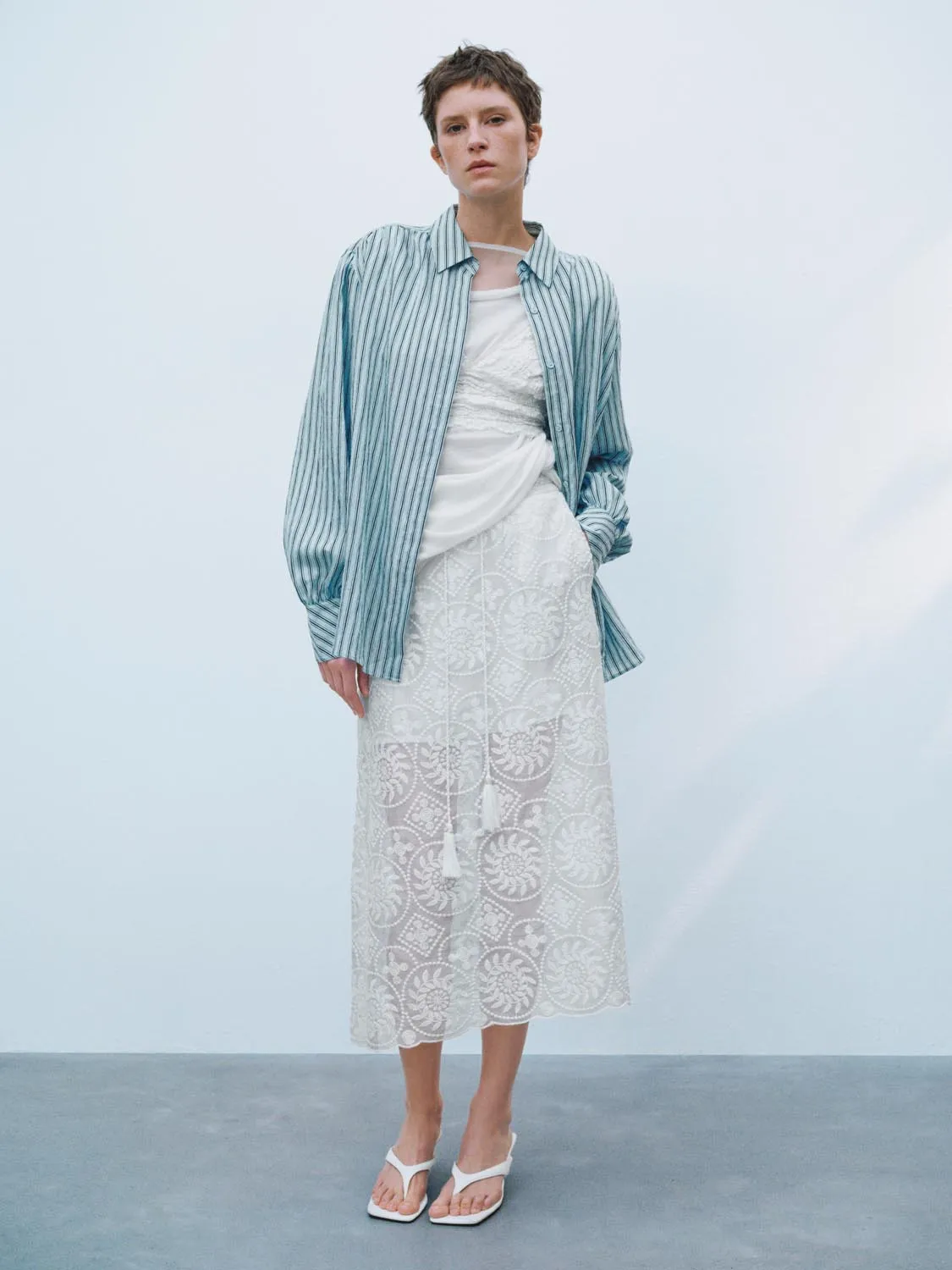 Striped Long Sleeve Shirts sold by Urban Revivo product image thumbnail 4