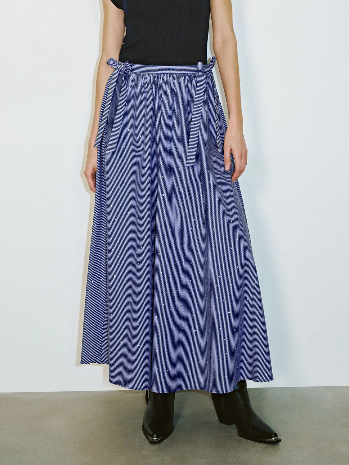 Striped A-Line Skirts sold by Urban Revivo product image thumbnail 2