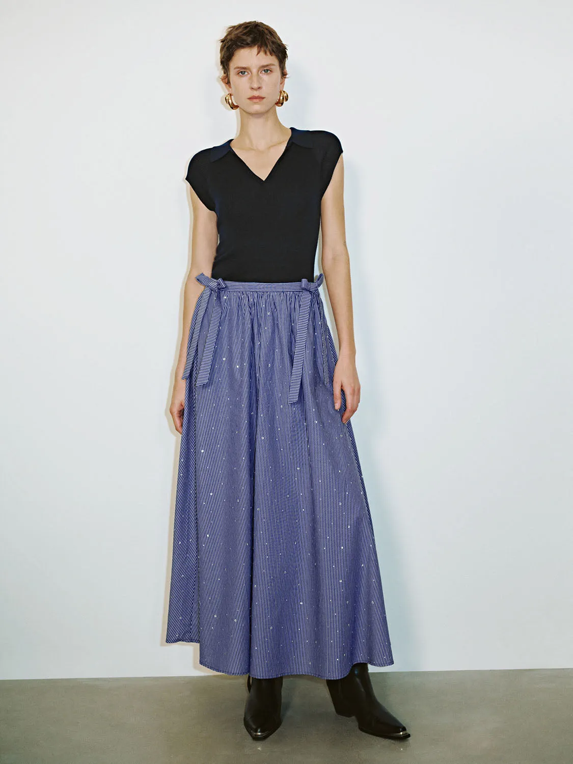 Striped A-Line Skirts sold by Urban Revivo product image thumbnail 4