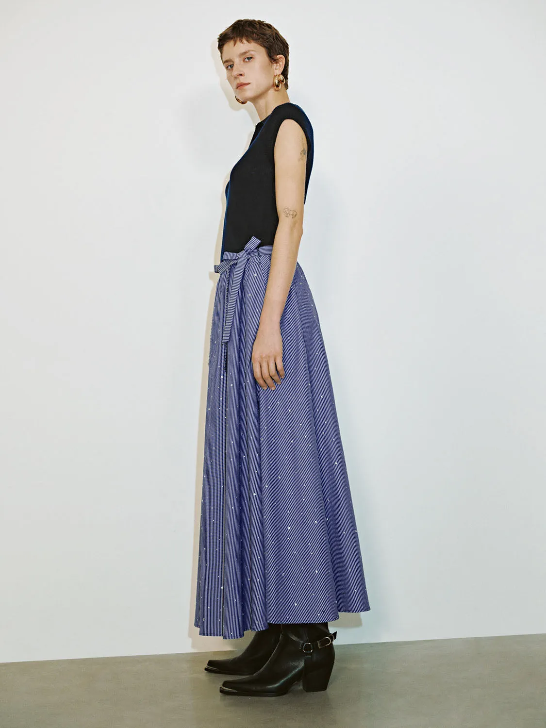 Striped A-Line Skirts sold by Urban Revivo product image thumbnail 5