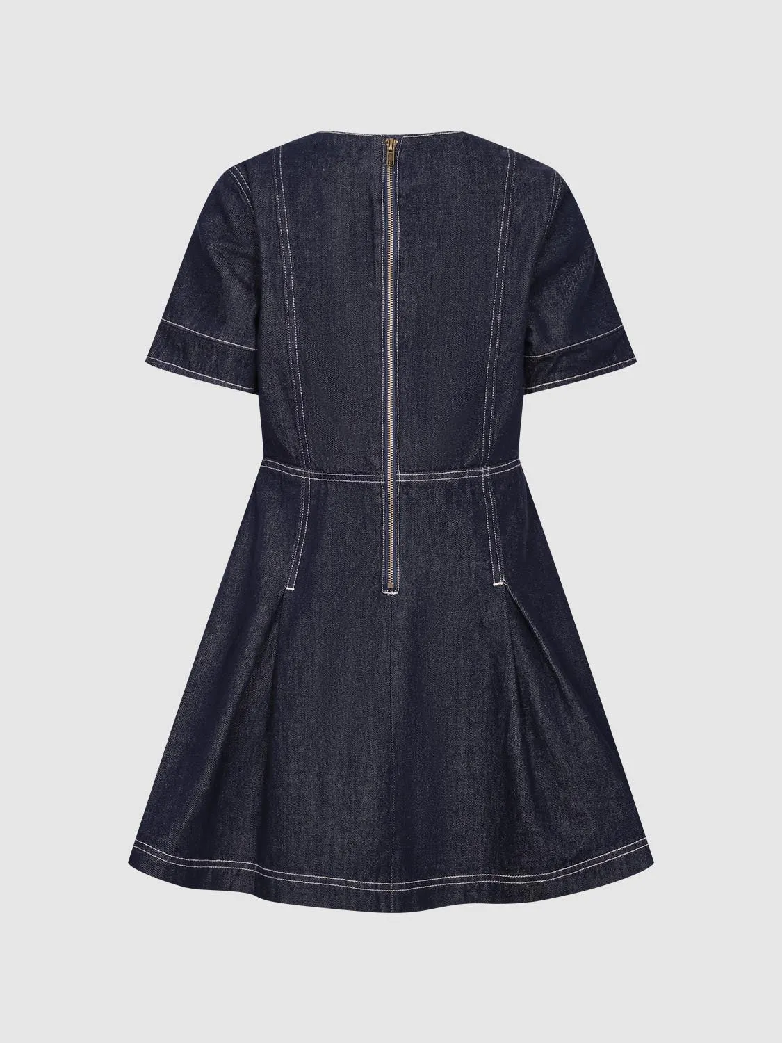 Short Sleeve Denim Dresses sold by Urban Revivo product image thumbnail 2