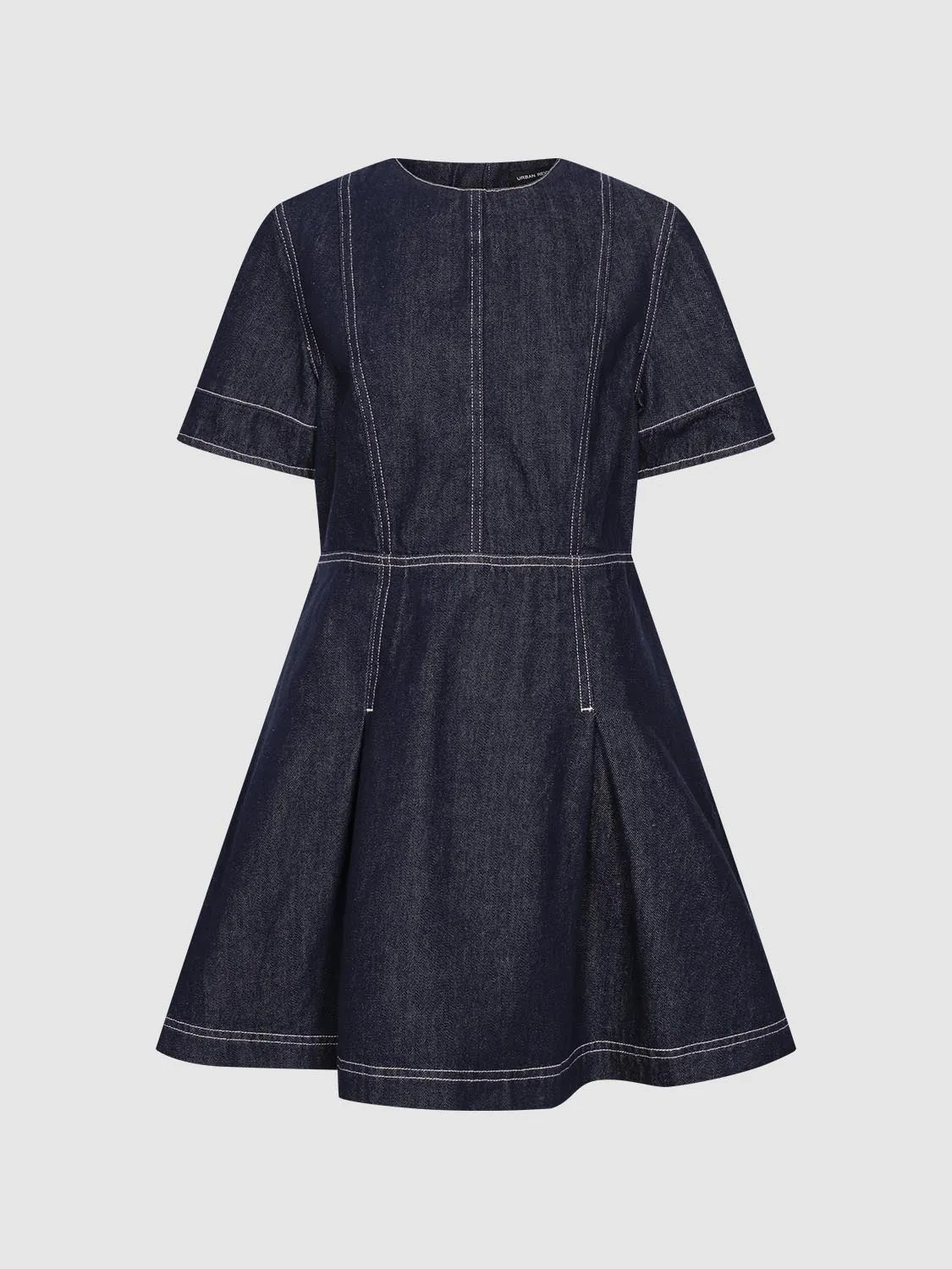 Short Sleeve Denim Dresses sold by Urban Revivo product image thumbnail 3
