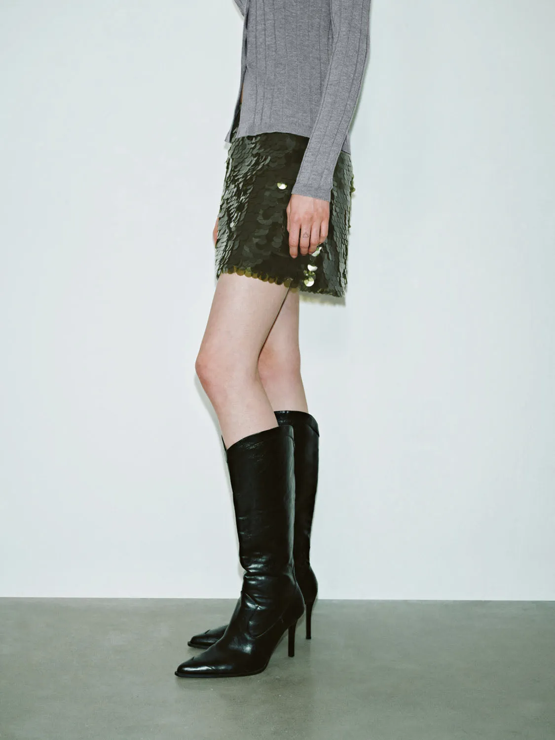 Sequin Mini A-Line Skirts sold by Urban Revivo product image thumbnail 3