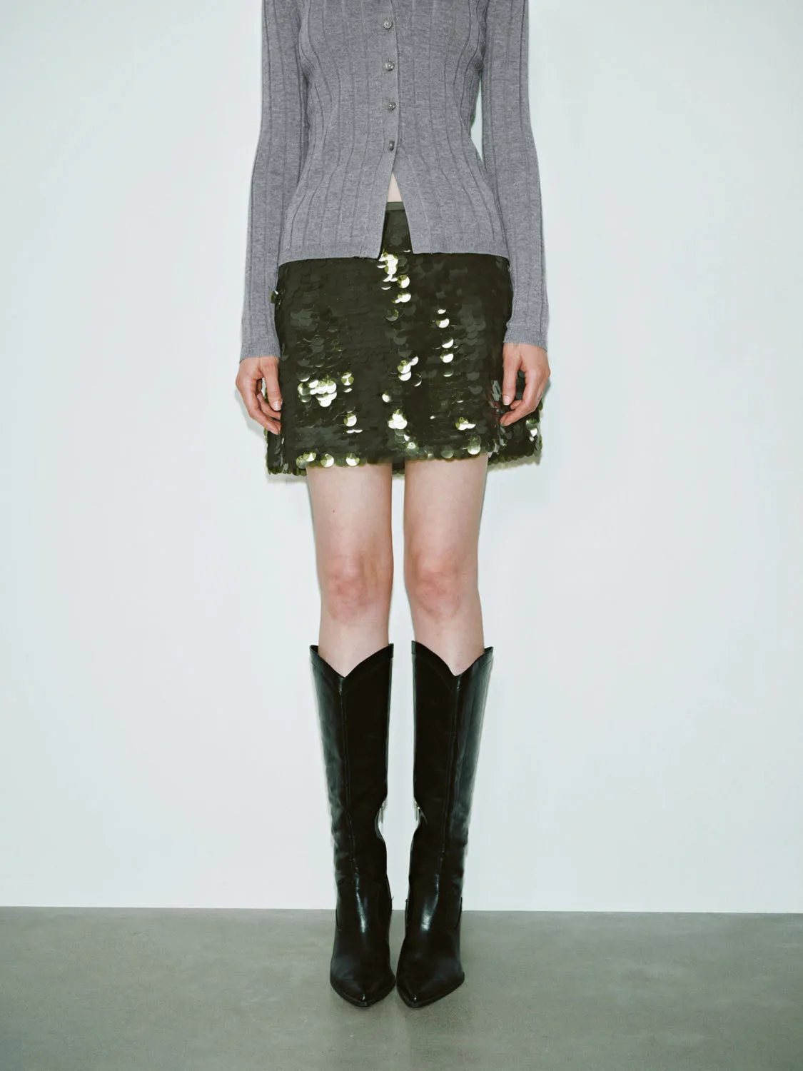 Sequin Mini A-Line Skirts sold by Urban Revivo product image thumbnail 2