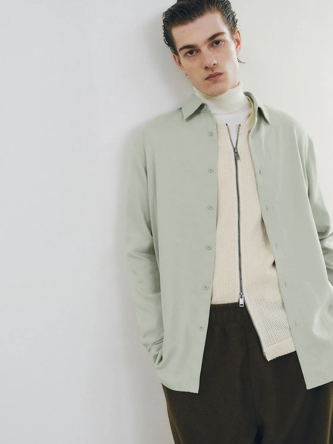 Regular Long Sleeve Shirts sold by Urban Revivo product image thumbnail 5