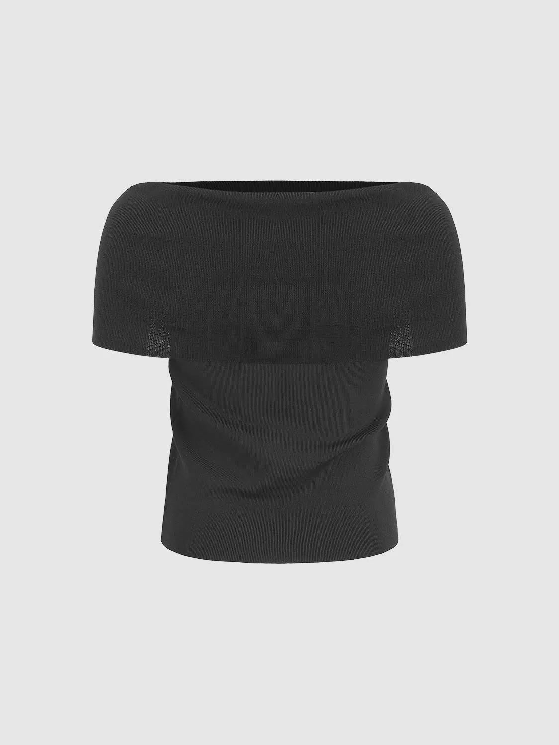 One Shoulder Knitted T-Shirts sold by Urban Revivo product image thumbnail 2