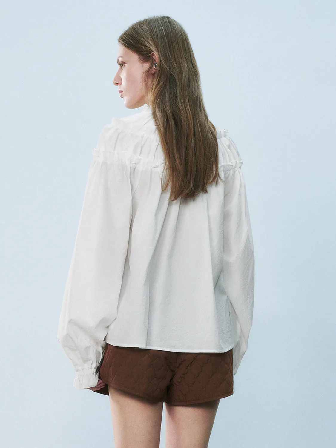 Lace Up Front Overhead Shirt sold by Urban Revivo product image thumbnail 2