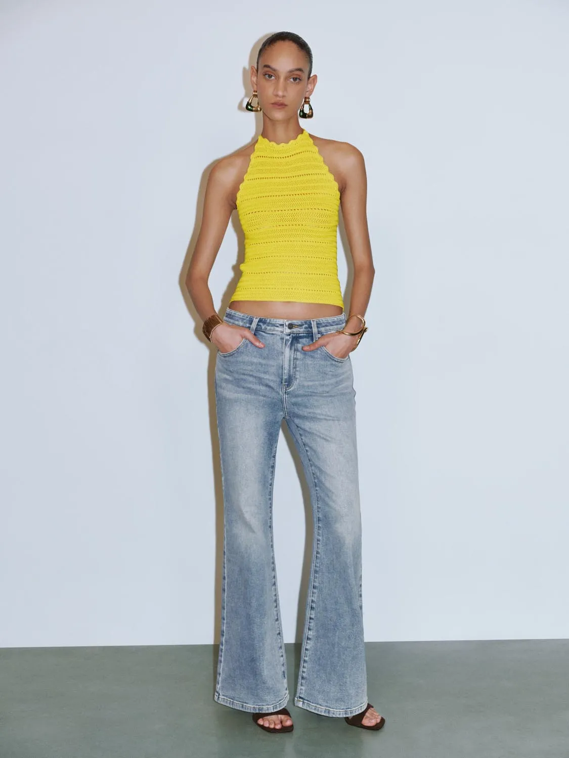 Halter Neck Knitted T-Shirts sold by Urban Revivo product image thumbnail 3