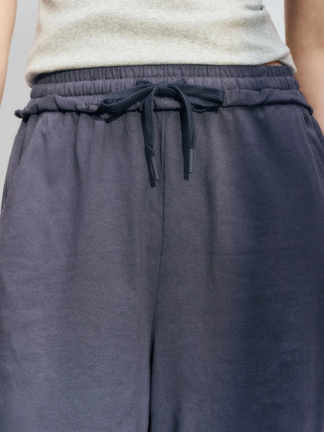 Drawstring Wide-Leg Pants sold by Urban Revivo product image thumbnail 4