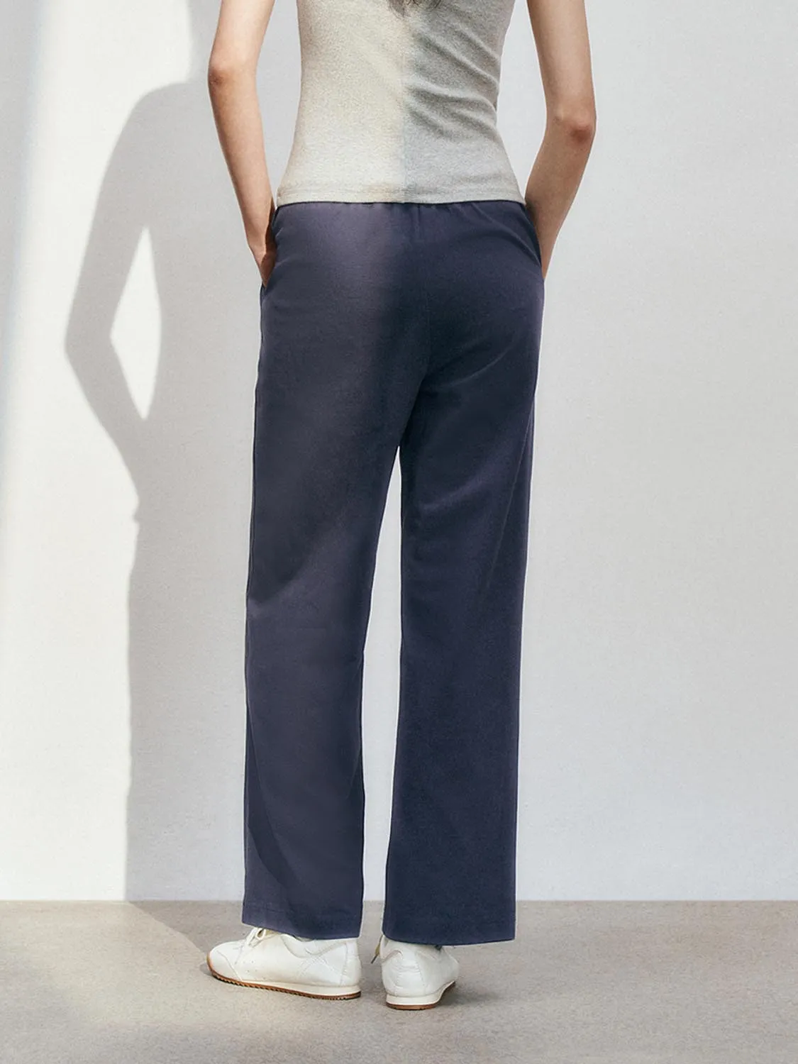 Drawstring Wide-Leg Pants sold by Urban Revivo product image thumbnail 3