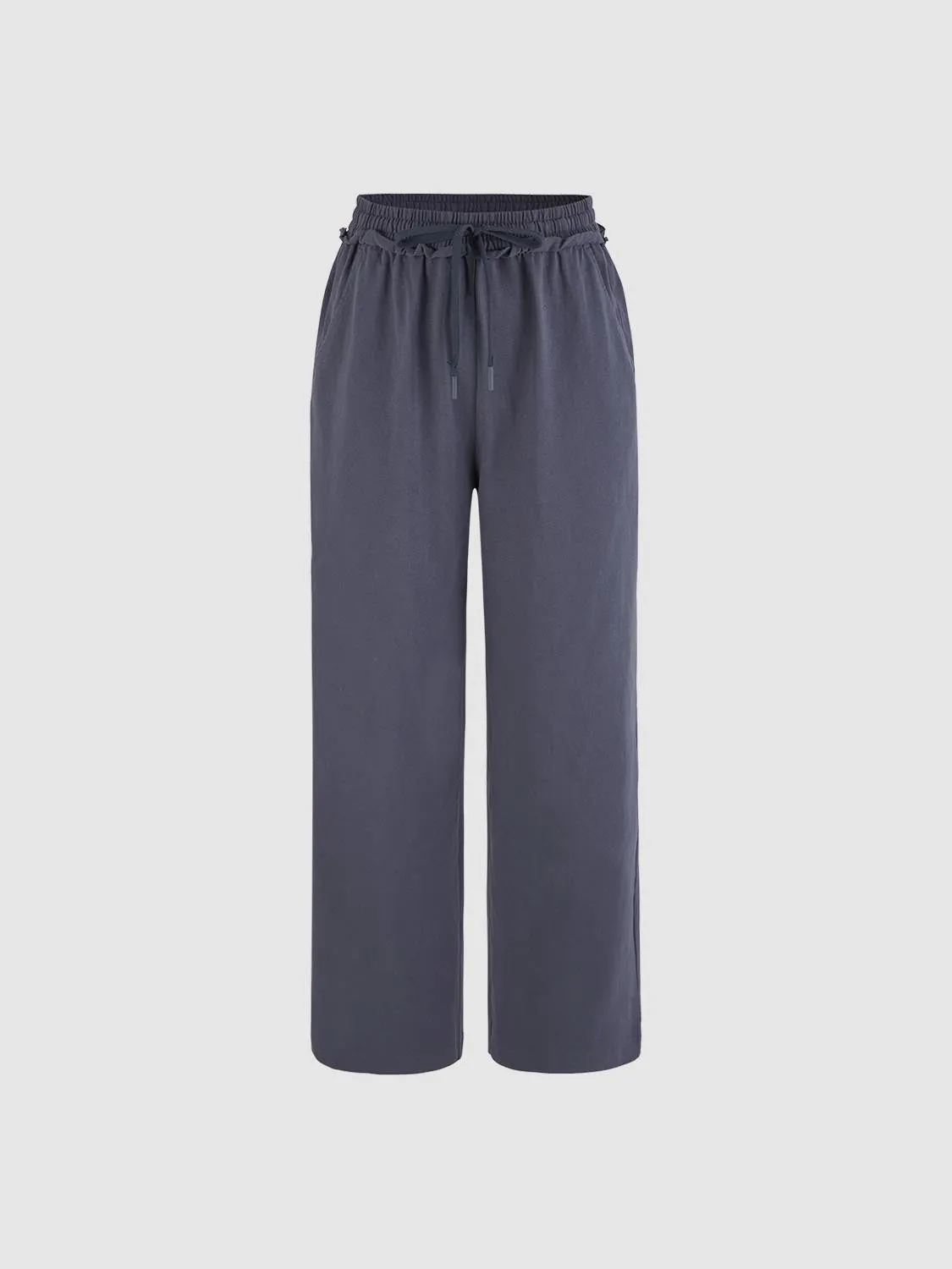 Drawstring Wide-Leg Pants sold by Urban Revivo