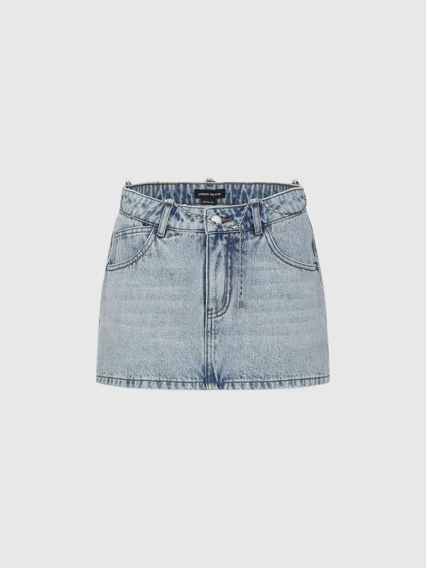 Denim Mini Skirts sold by Urban Revivo