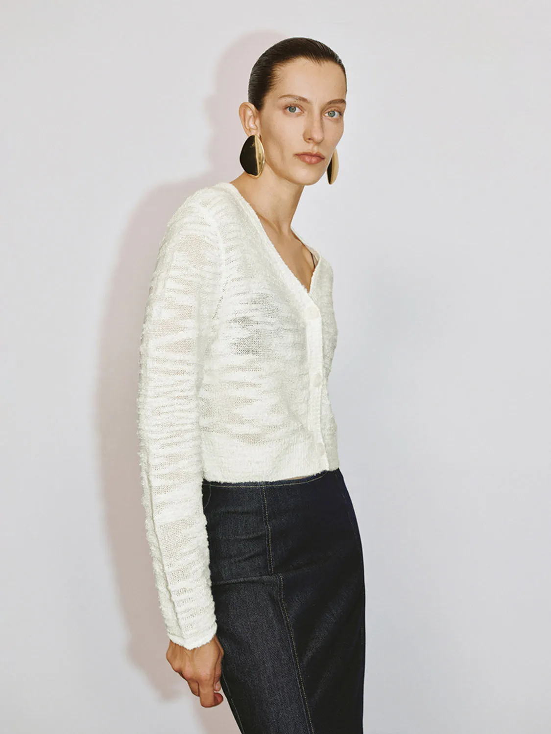 Button Up Knitted Cardigans sold by Urban Revivo product image thumbnail 5