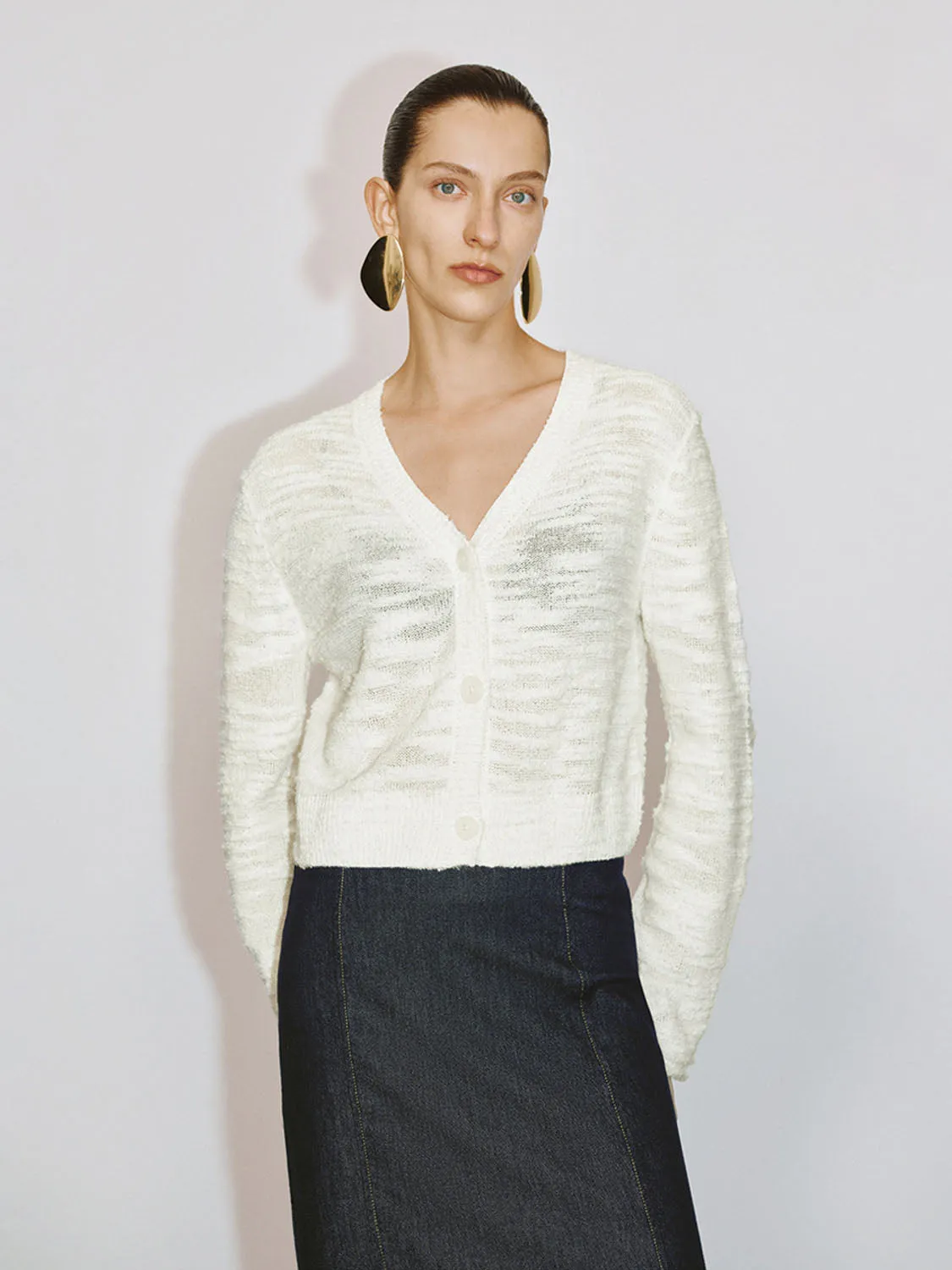 Button Up Knitted Cardigans sold by Urban Revivo product image thumbnail 4