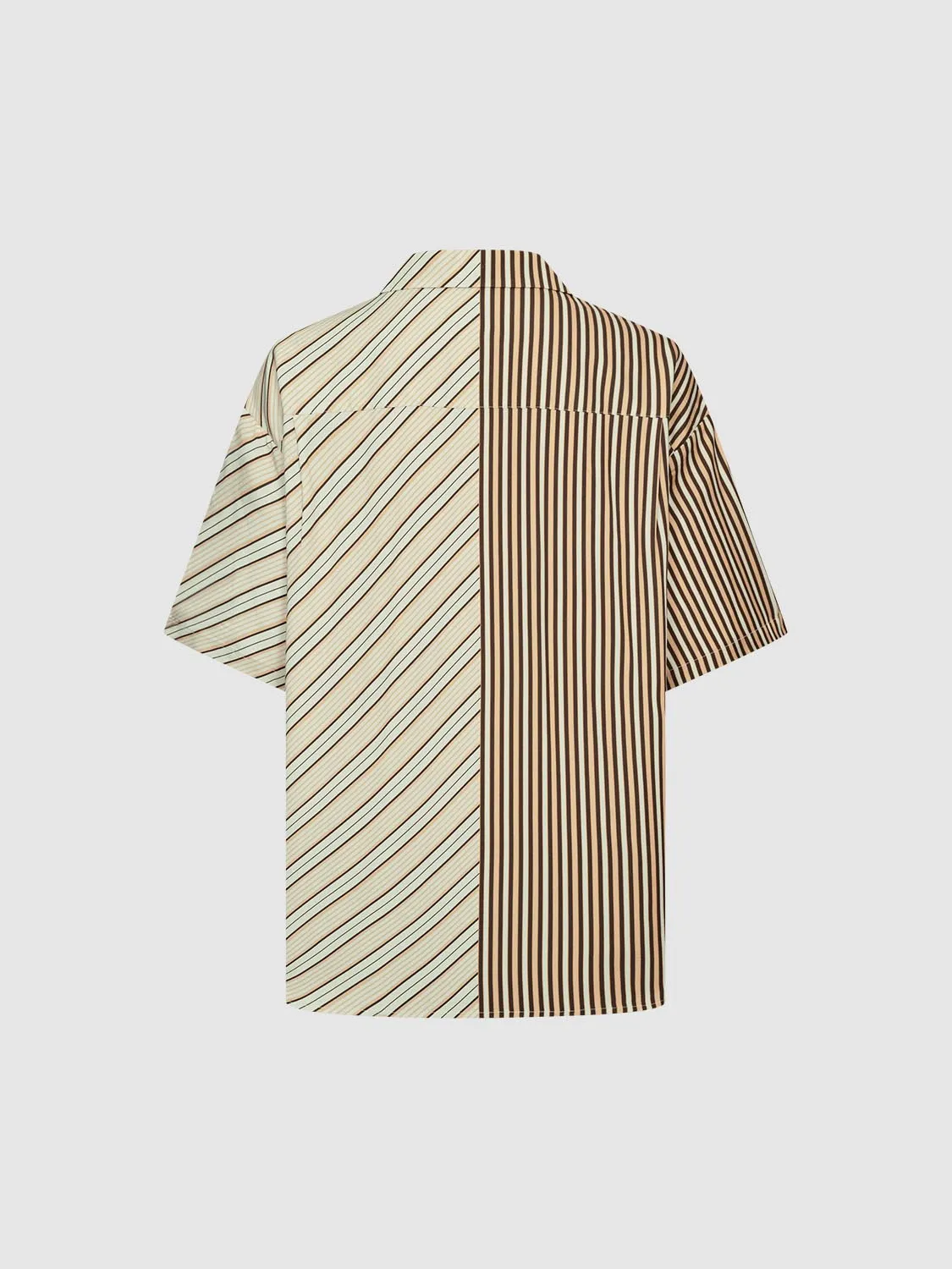 Striped Short Sleeve Shirts sold by Urban Revivo product image thumbnail 2
