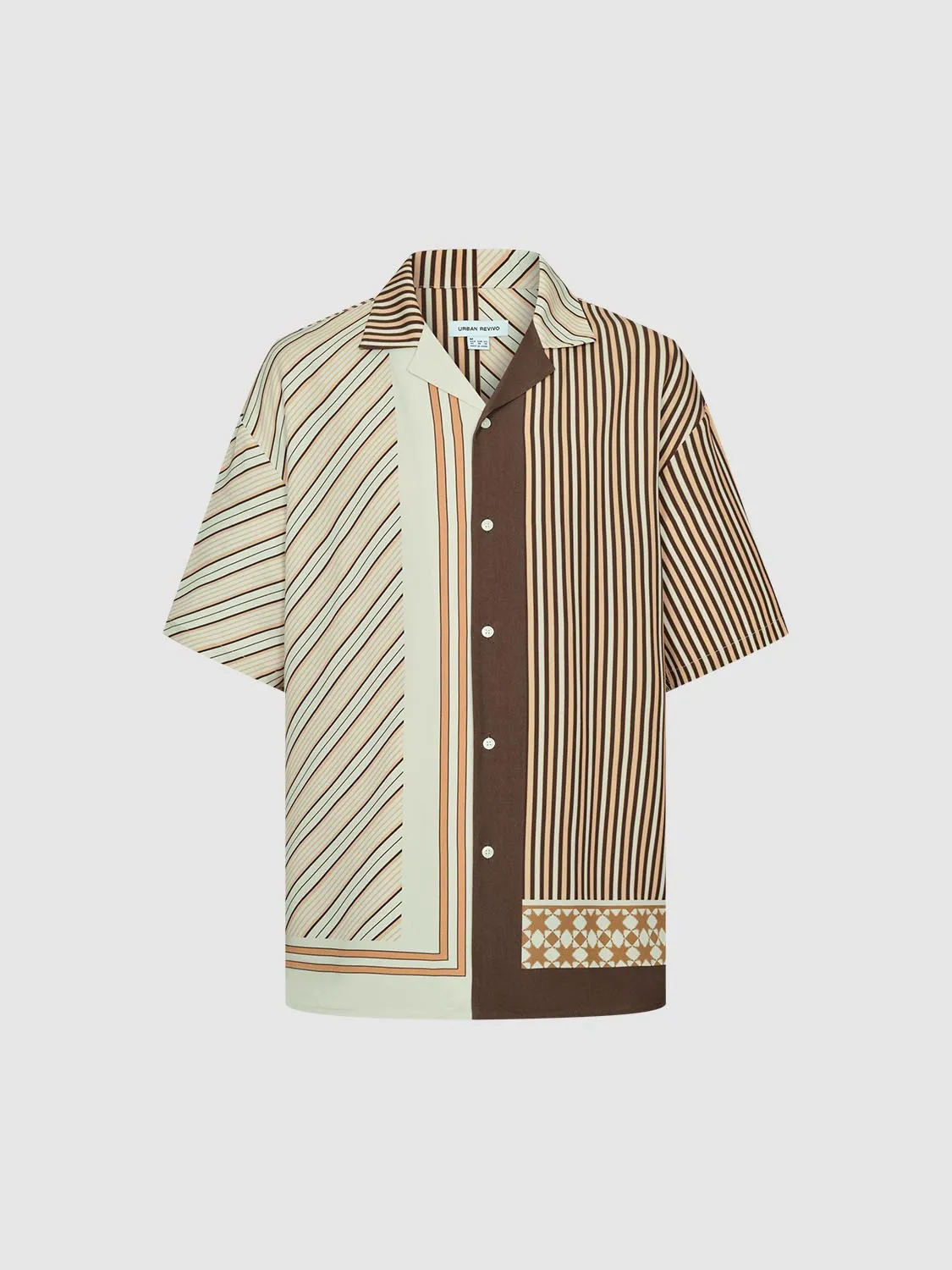 Striped Short Sleeve Shirts sold by Urban Revivo product image thumbnail 3