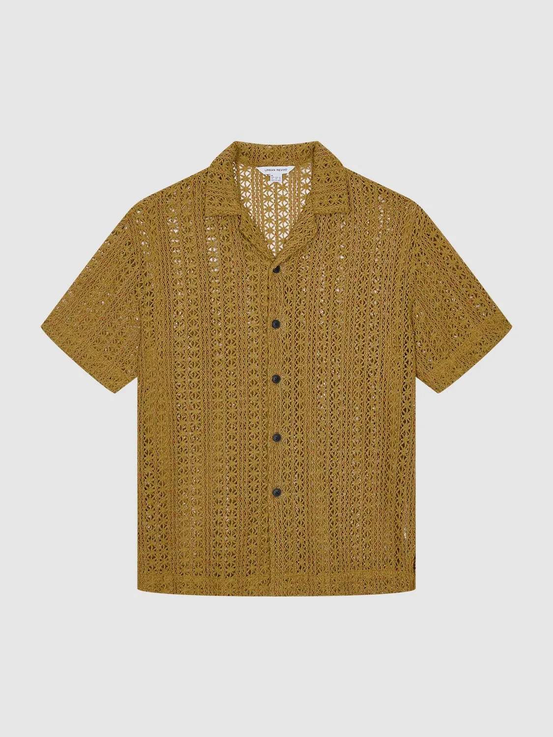 Crochet Short Sleeve Shirts sold by Urban Revivo product image thumbnail 3