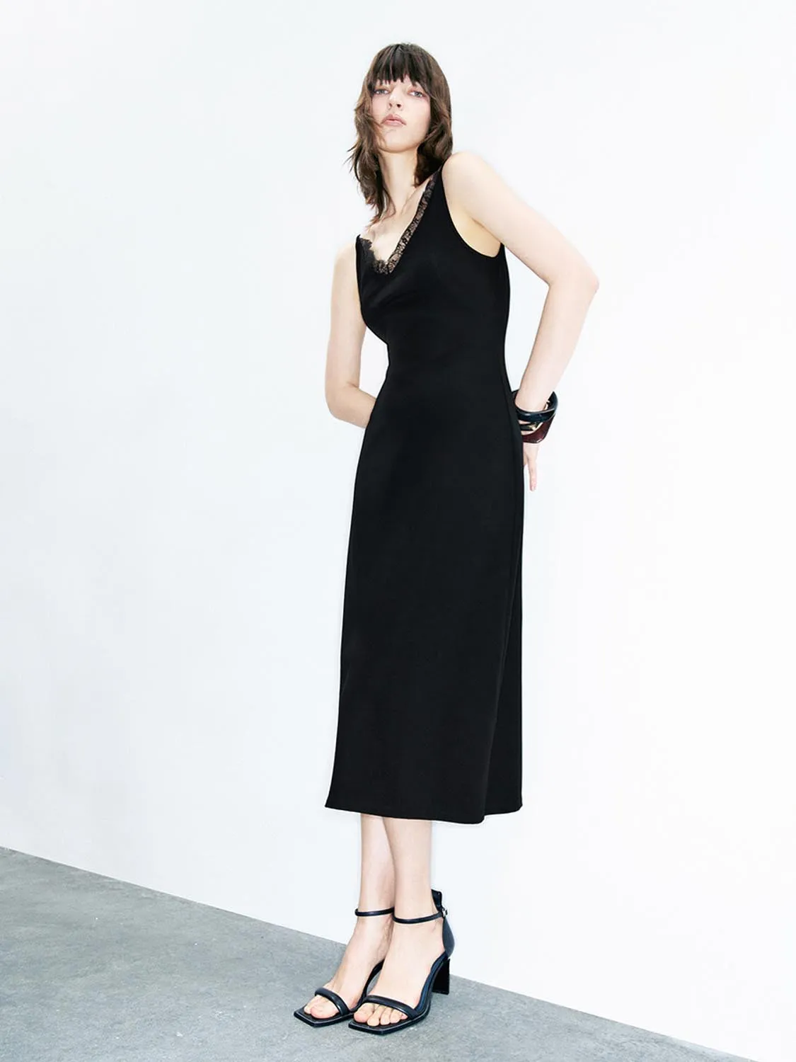 V-Neck Cami A-Line Dresses sold by Urban Revivo product image thumbnail 4