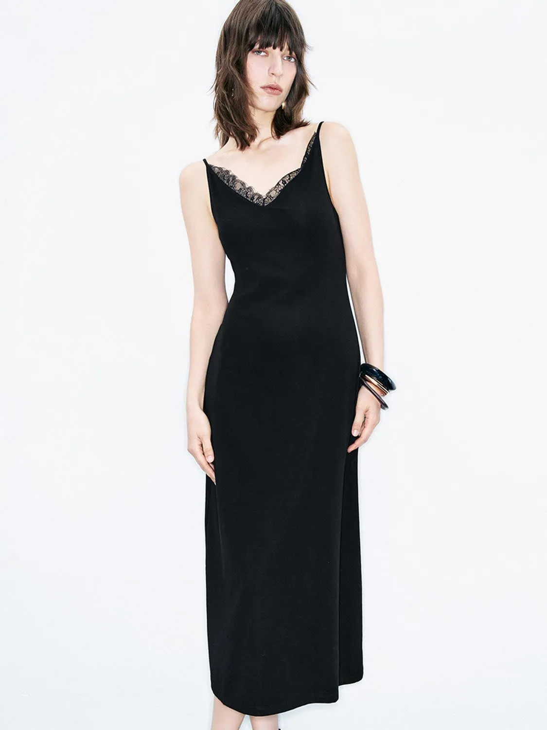 V-Neck Cami A-Line Dresses sold by Urban Revivo product image thumbnail 3