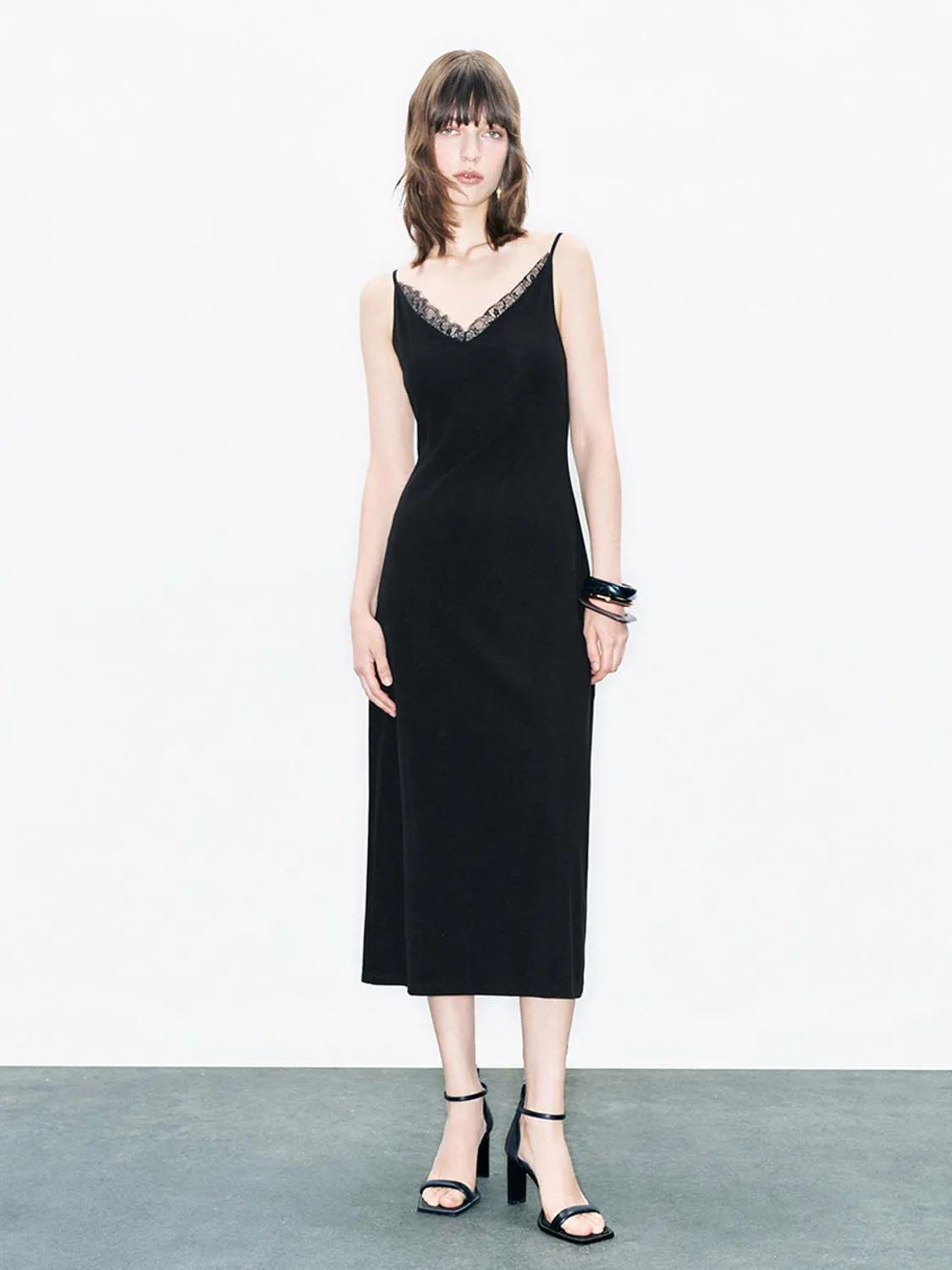 V-Neck Cami A-Line Dresses sold by Urban Revivo