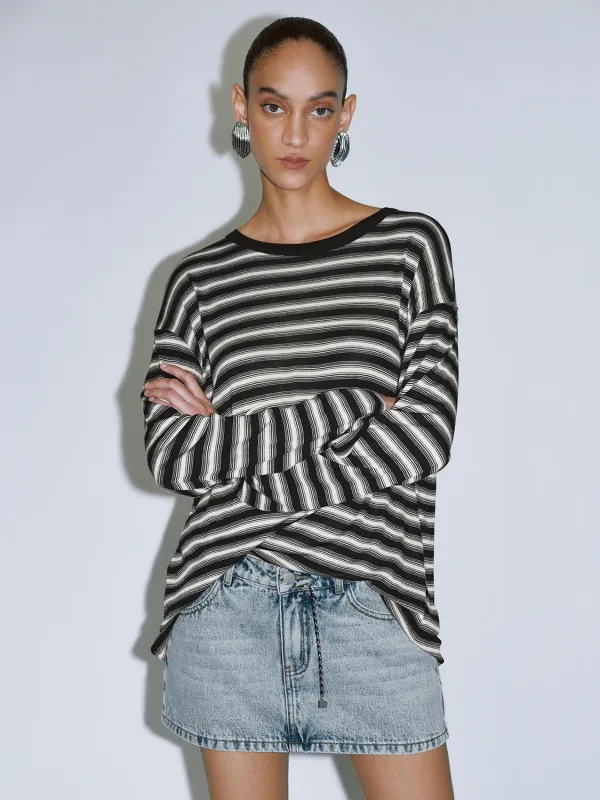 Long Sleeve Striped T-Shirts sold by Urban Revivo