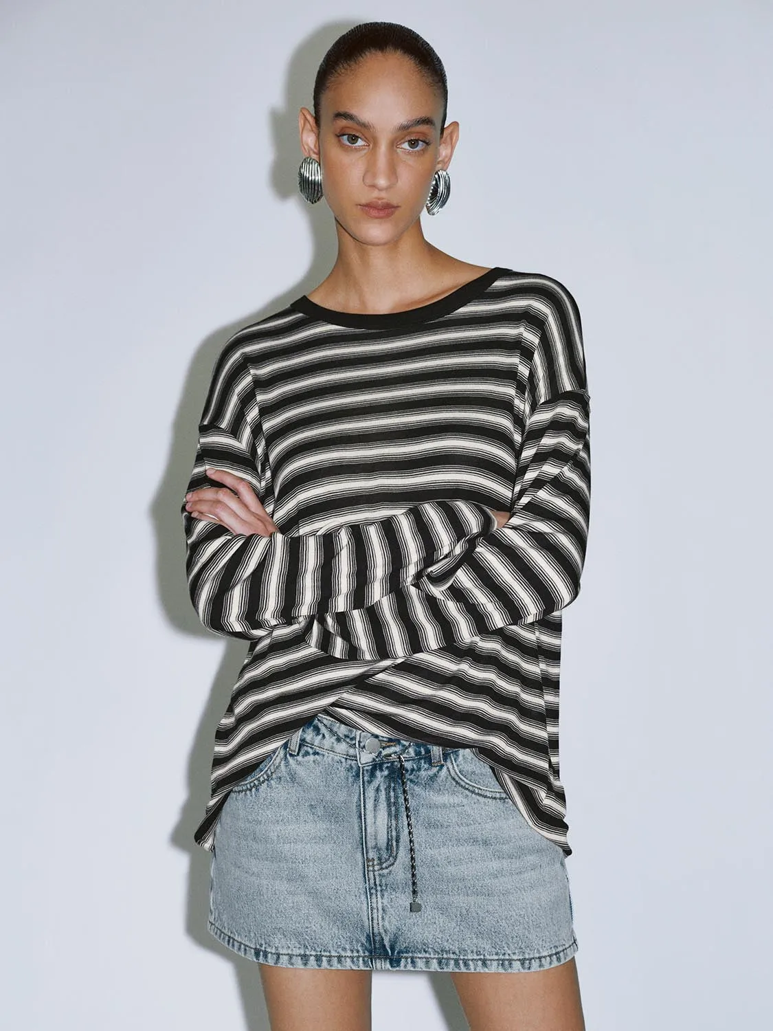 Long Sleeve Striped T-Shirts sold by Urban Revivo