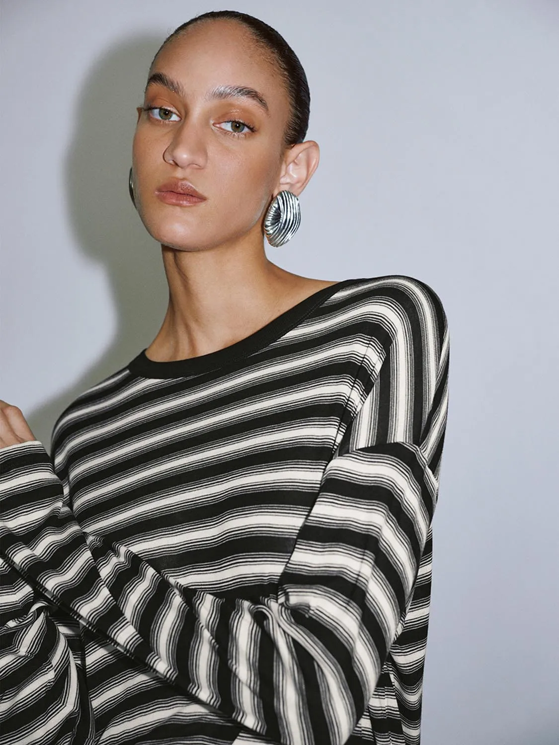 Long Sleeve Striped T-Shirts sold by Urban Revivo product image thumbnail 3