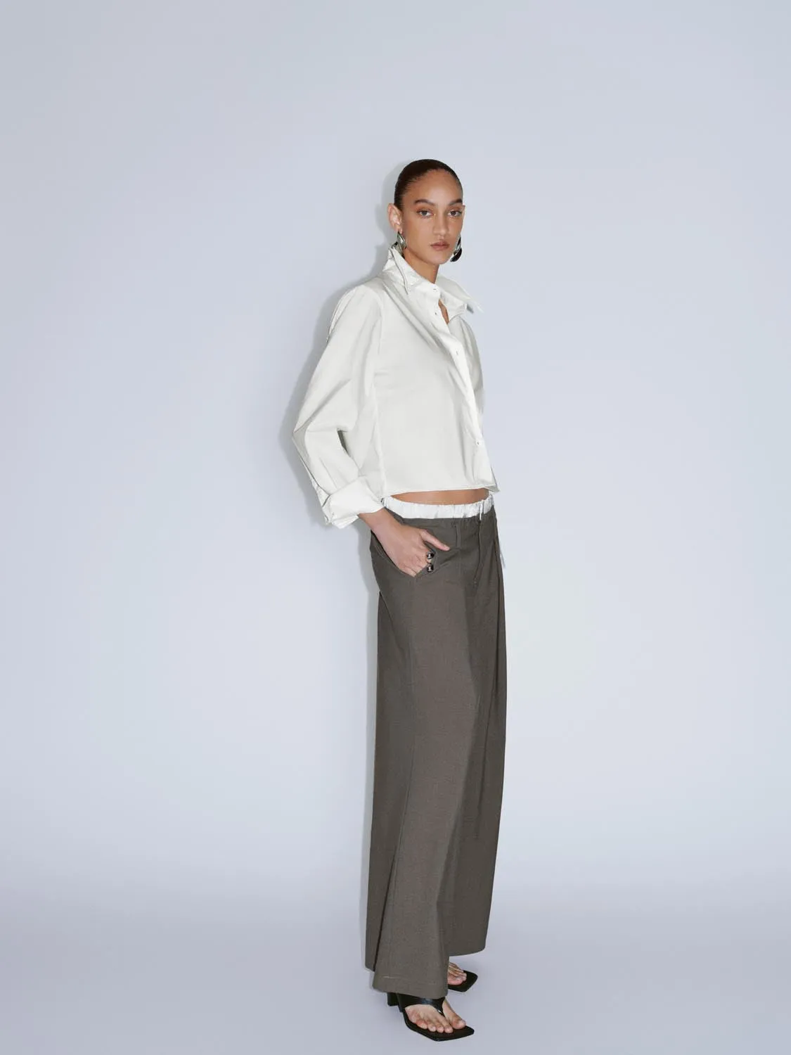 Stand Collar Shirts sold by Urban Revivo product image thumbnail 5