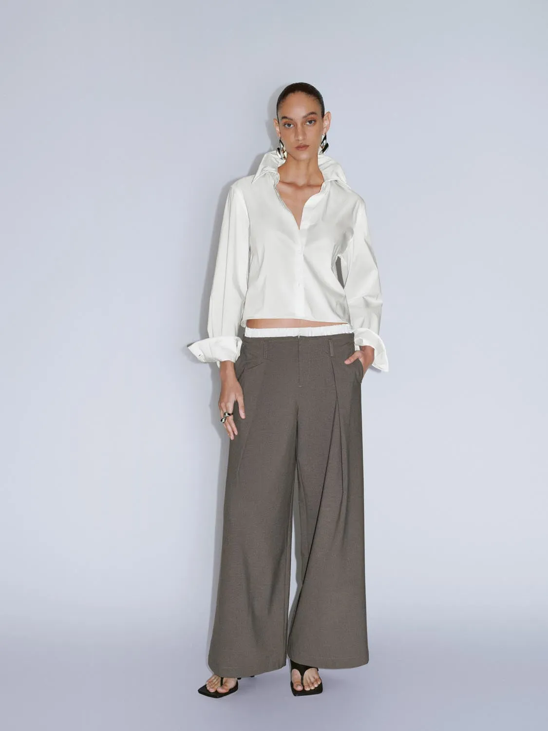 Stand Collar Shirts sold by Urban Revivo product image thumbnail 4